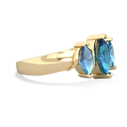 London Topaz Three Peeks 14K Yellow Gold ring R2433