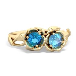 London Topaz Rose Garden 14K Yellow Gold ring R5510