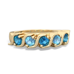 London Topaz Anniversary Band 14K Yellow Gold ring R2089