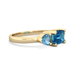 London Topaz Three Stone 14K Yellow Gold ring R5235