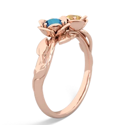 London Topaz Rose Garden 14K Rose Gold ring R5510