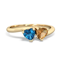 London Topaz Sweethearts 14K Yellow Gold ring R5260