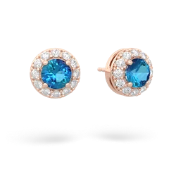 london_topaz halo earrings