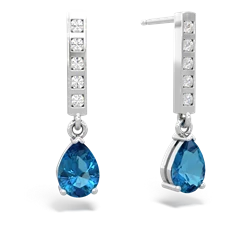 matching earrings - Art Deco Diamond Drop