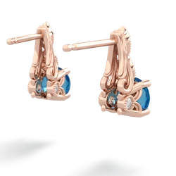 London Topaz Antique Elegance 14K Rose Gold earrings E3100