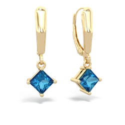 matching earrings - 6mm Princess Lever Back