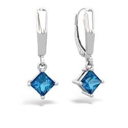 matching earrings - 6mm Princess Lever Back