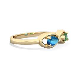 London Topaz Infinity 14K Yellow Gold ring R5050