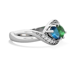 London Topaz Summer Winds 14K White Gold ring R5342