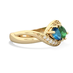 London Topaz Summer Winds 14K Yellow Gold ring R5342