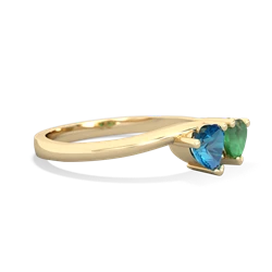 London Topaz Sweethearts 14K Yellow Gold ring R5260