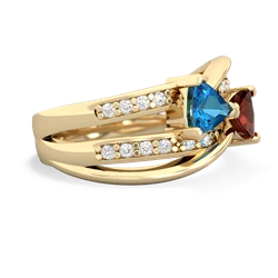 London Topaz Bowtie 14K Yellow Gold ring R2360