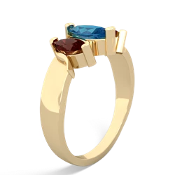 London Topaz Three Peeks 14K Yellow Gold ring R2433