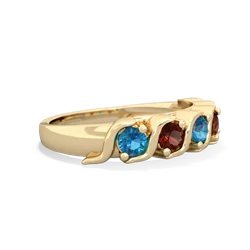 London Topaz Anniversary Band 14K Yellow Gold ring R2089