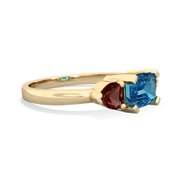 London Topaz Three Stone 14K Yellow Gold ring R5235