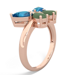 London Topaz Butterfly 14K Rose Gold ring R2215