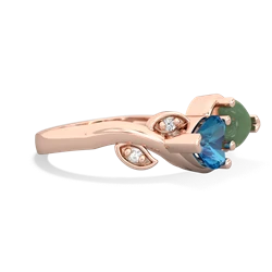 London Topaz Floral Elegance 14K Rose Gold ring R5790