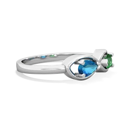 London Topaz Infinity 14K White Gold ring R5050