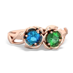 London Topaz Rose Garden 14K Rose Gold ring R5510