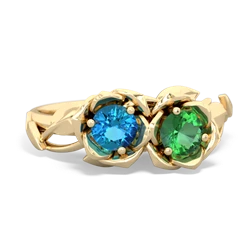 London Topaz Rose Garden 14K Yellow Gold ring R5510