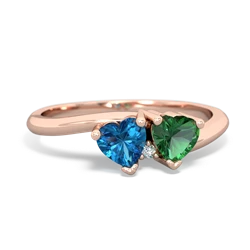 London Topaz Sweethearts 14K Rose Gold ring R5260