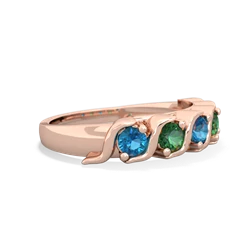 London Topaz Anniversary Band 14K Rose Gold ring R2089