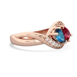 London Topaz Summer Winds 14K Rose Gold ring R5342