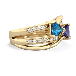 London Topaz Bowtie 14K Yellow Gold ring R2360