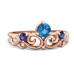 London Topaz Crown Keepsake 14K Rose Gold ring R5740