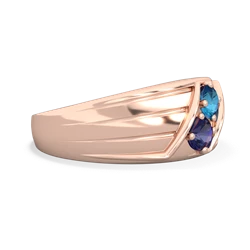 London Topaz Men's Streamline 14K Rose Gold ring R0460