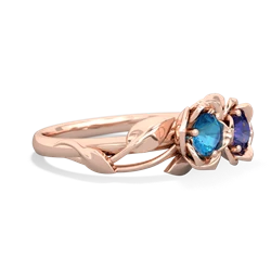 London Topaz Rose Garden 14K Rose Gold ring R5510