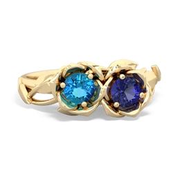 London Topaz Rose Garden 14K Yellow Gold ring R5510