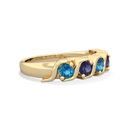 London Topaz Anniversary Band 14K Yellow Gold ring R2089