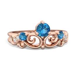 London Topaz Crown Keepsake 14K Rose Gold ring R5740