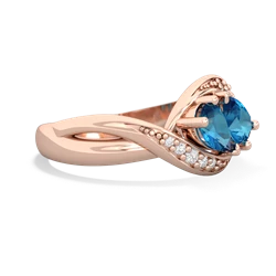 London Topaz Summer Winds 14K Rose Gold ring R5342