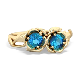 London Topaz Rose Garden 14K Yellow Gold ring R5510