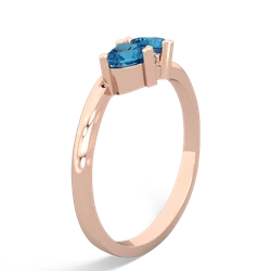 London Topaz Sweethearts 14K Rose Gold ring R5260