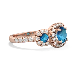 Opal Regal Halo 14K Rose Gold ring R5350