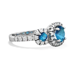 Alexandrite Regal Halo 14K White Gold ring R5350