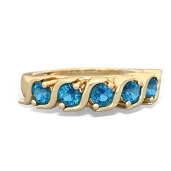 London Topaz Anniversary Band 14K Yellow Gold ring R2089