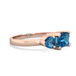 Tanzanite Three Stone 14K Rose Gold ring R5235