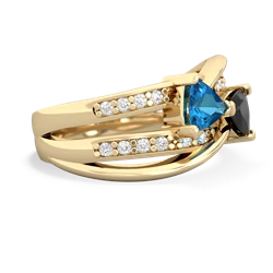 London Topaz Bowtie 14K Yellow Gold ring R2360