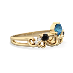 London Topaz Crown Keepsake 14K Yellow Gold ring R5740