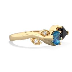 London Topaz Floral Elegance 14K Yellow Gold ring R5790