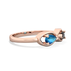 London Topaz Infinity 14K Rose Gold ring R5050