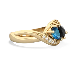 London Topaz Summer Winds 14K Yellow Gold ring R5342