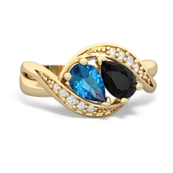 London Topaz Summer Winds 14K Yellow Gold ring R5342