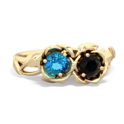 London Topaz Rose Garden 14K Yellow Gold ring R5510