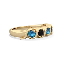 London Topaz Anniversary Band 14K Yellow Gold ring R2089