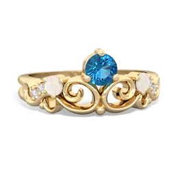 London Topaz Crown Keepsake 14K Yellow Gold ring R5740